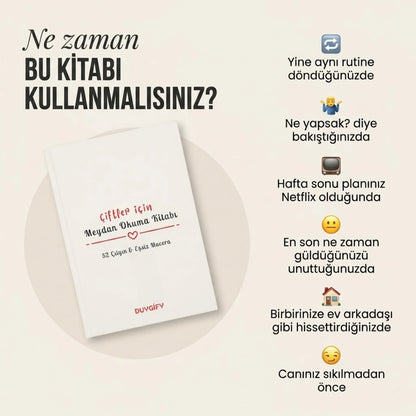 Duygify™ Çiftler için Meydan Okuma Kitabı - Rutini Kıran 52 Meydan Okuma