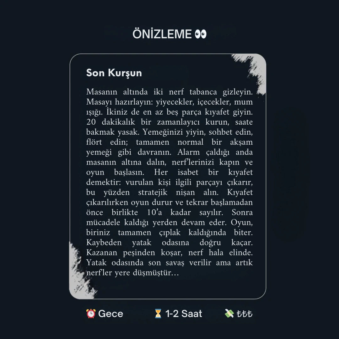 Duygify™ Çiftler İçin Yatak Oyunları - Rutini Bozan 52 Yetişkin Oyunu