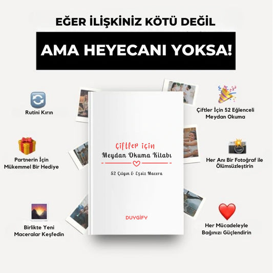 Duygify™ Çiftler için Meydan Okuma Kitabı - Rutini Kıran 52 Meydan Okuma